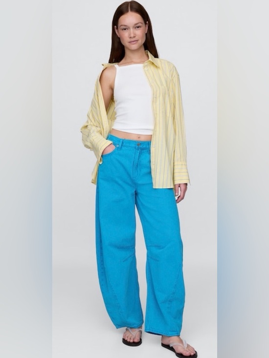 GAP Denim - GAP High Rise UltraSoft Jeans - True Cyan Blue